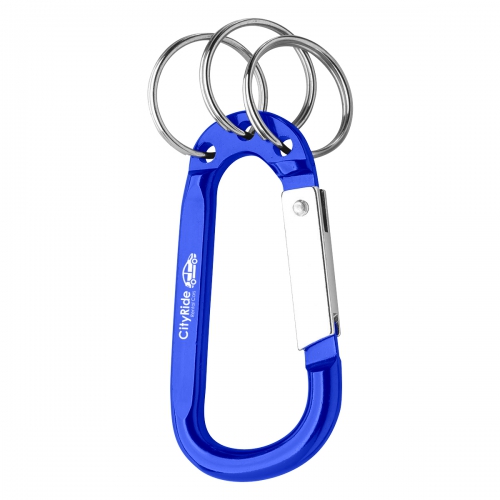 8mm Carabiner with Triple Split Ring Product Image