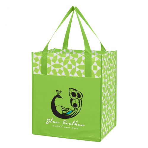 Geometric Non-Woven Shopping Tote Bag Product Image