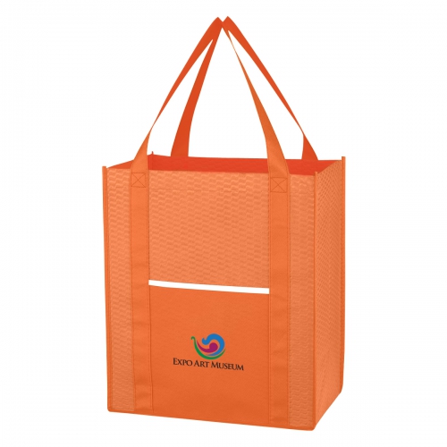Wave Design Non-Woven Shopper Tote Bag Product Image