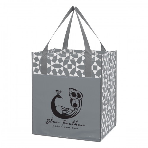 Geometric Non-Woven Shopping Tote Bag Product Image