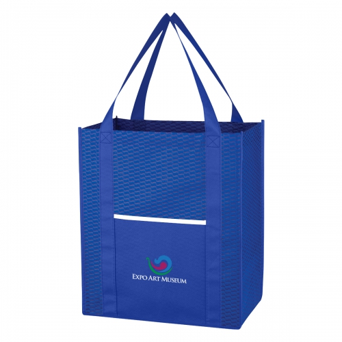Wave Design Non-Woven Shopper Tote Bag Product Image