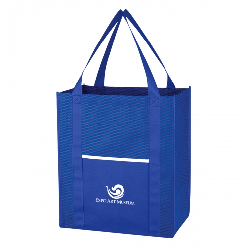 Wave Design Non-Woven Shopper Tote Bag Product Image