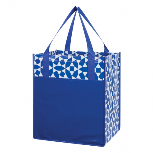 Geometric Non-Woven Shopping Tote Bag Product Image
