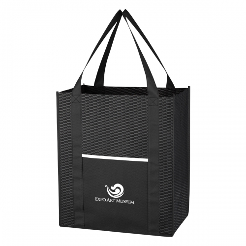 Wave Design Non-Woven Shopper Tote Bag Product Image