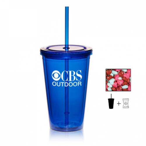 Double Wall Tumbler w/ Candy - 16 oz. Product Image