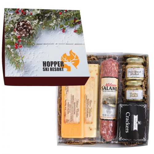 Deluxe Charcuterie Gourmet Meat & Cheese Gift Box Product Image