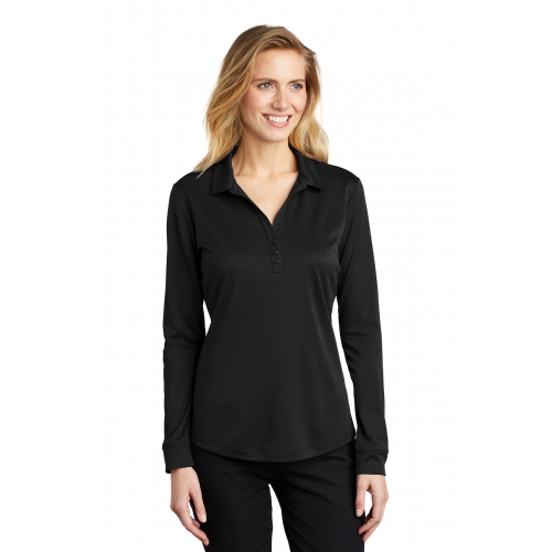 Port Authority Women's Silk Touch™ Performance Long Sleeve Polo Product Image