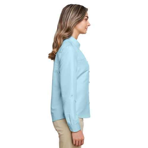 Harriton Women's Key West Long-Sleeve Performance Staff Shirt Product Image