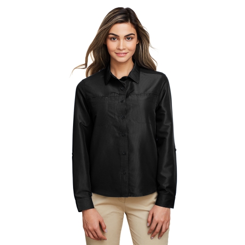 Harriton Women's Key West Long-Sleeve Performance Staff Shirt Product Image