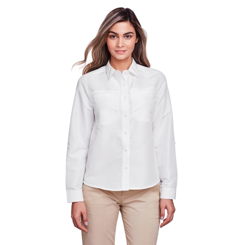 Harriton Women's Key West Long-Sleeve Performance Staff Shirt Product Image