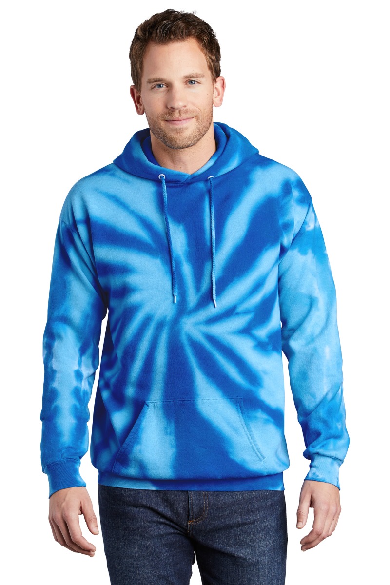 Port & Company Tie Dye Pullover Hooded Sweatshirt Product Image