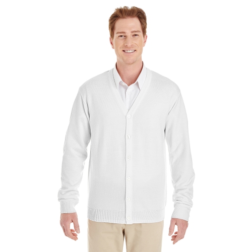 Harriton Men's Pilbloc™ V-Neck Button Cardigan Sweater Product Image