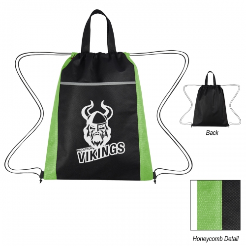 Honeycomb Non-Woven Drawstring Bag Product Image