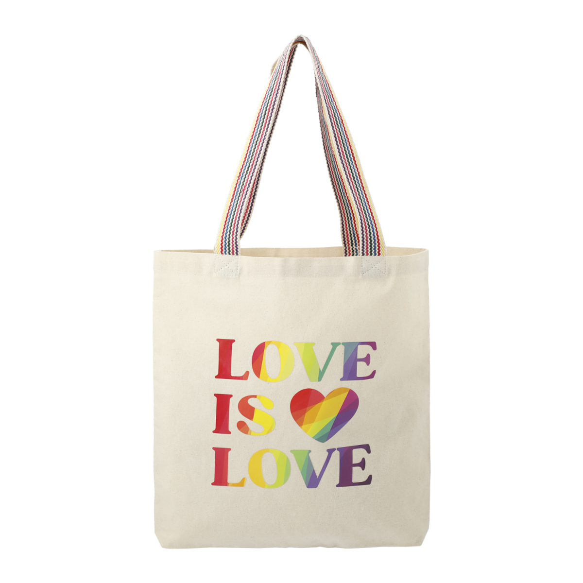 Rainbow Recycled 6 oz. Cotton Convention Tote Product Image