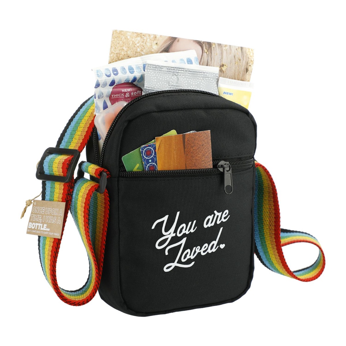 Rainbow RPET Crossbody Tote Product Image