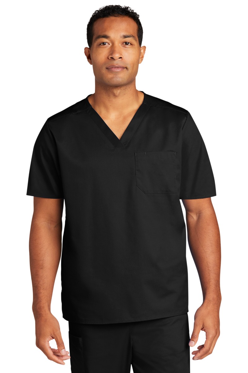 WonderWink® Unisex WorkFlex™ Chest Pocket V-Neck Top Product Image