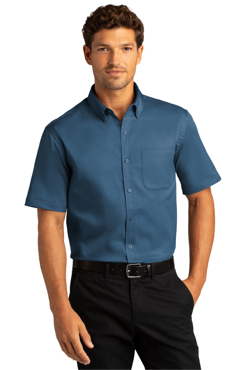 Port Authority Short Sleeve SuperPro React™Twill Shirt Product Image