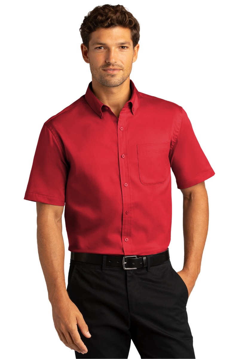 Port Authority Short Sleeve SuperPro React™Twill Shirt Product Image