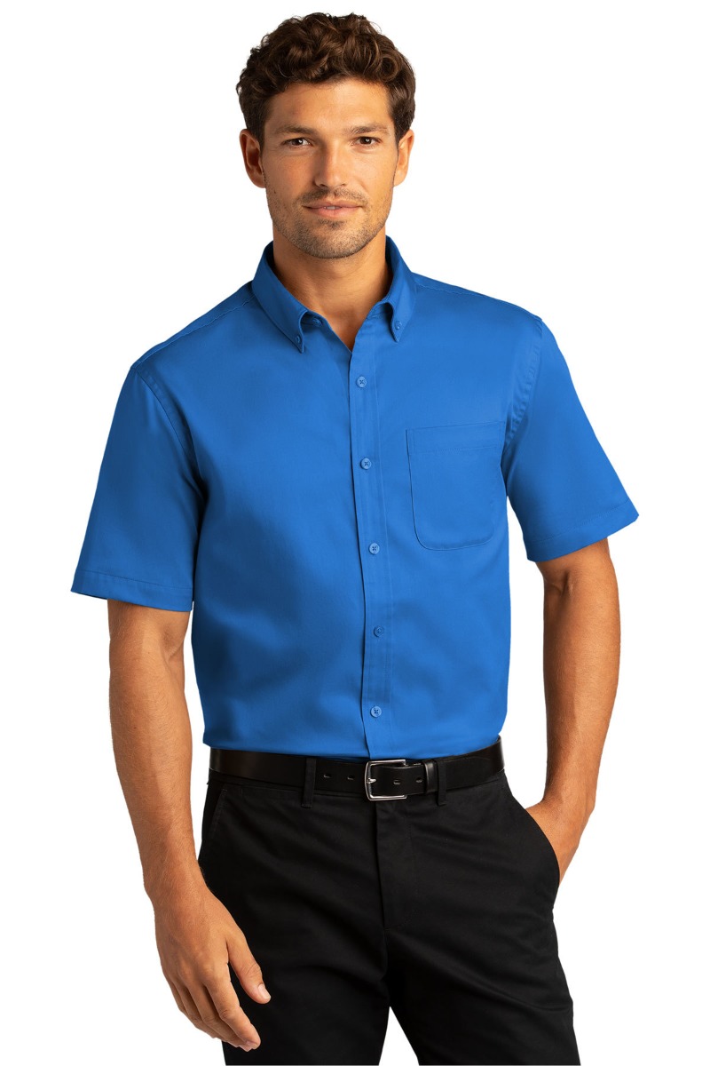 Port Authority Short Sleeve SuperPro React™Twill Shirt Product Image