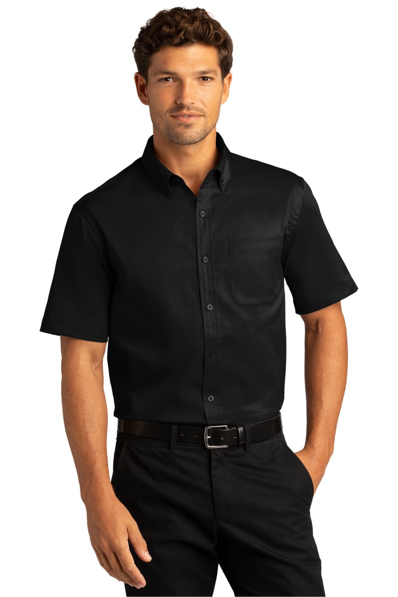 Port Authority Short Sleeve SuperPro React™Twill Shirt Product Image