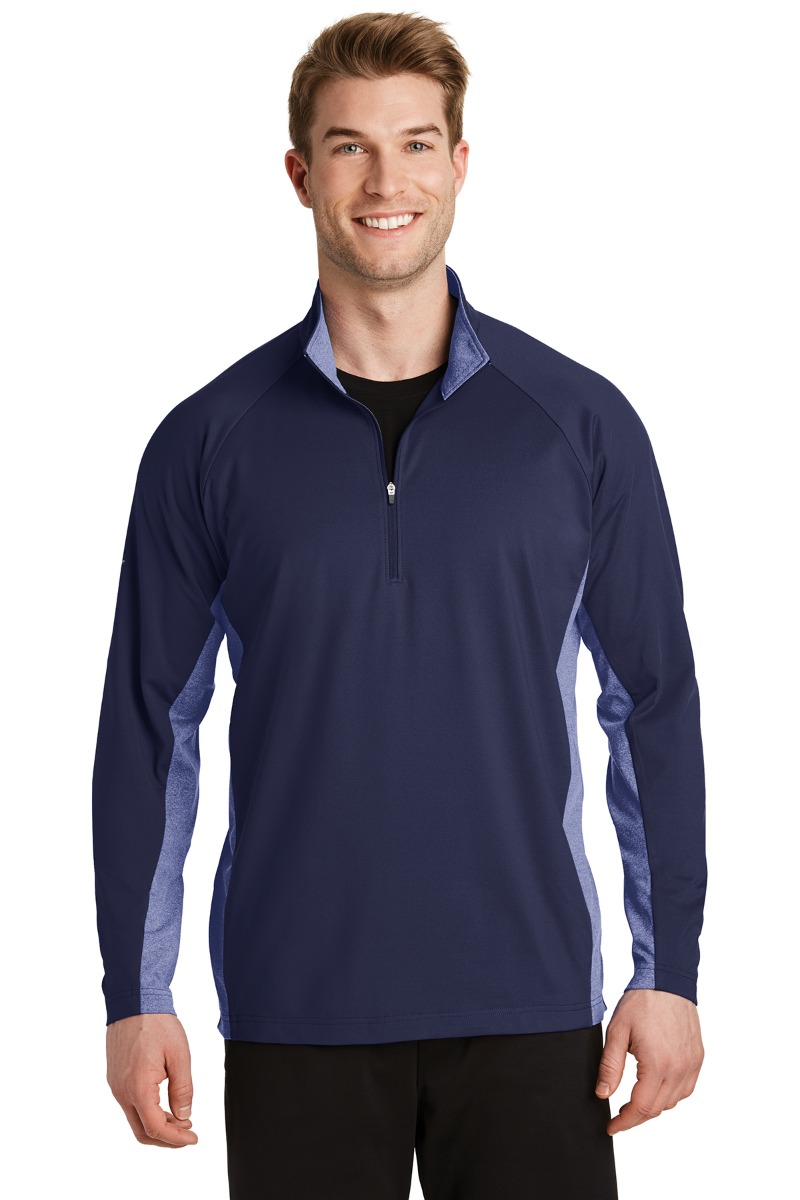 Sport-Tek Sport-Wick® Stretch Contrast 1/2-Zip Pullover Product Image