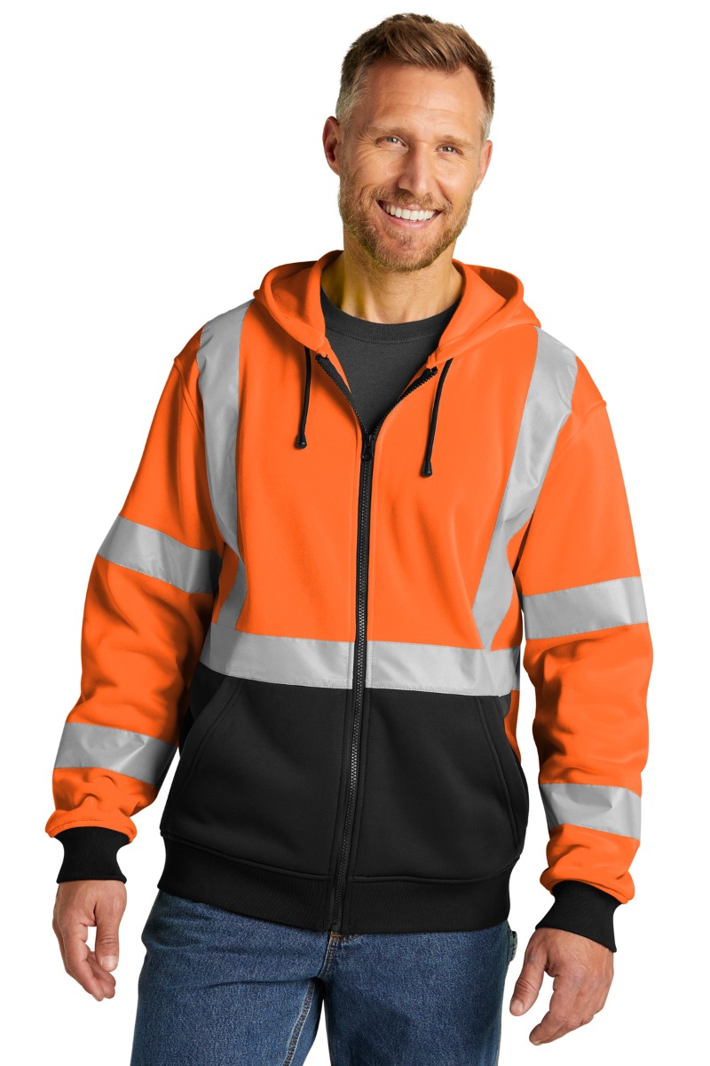 CornerStone ANSI 107 Class 3 Heavy-Duty Fleece Full-Zip Hoodie Product Image