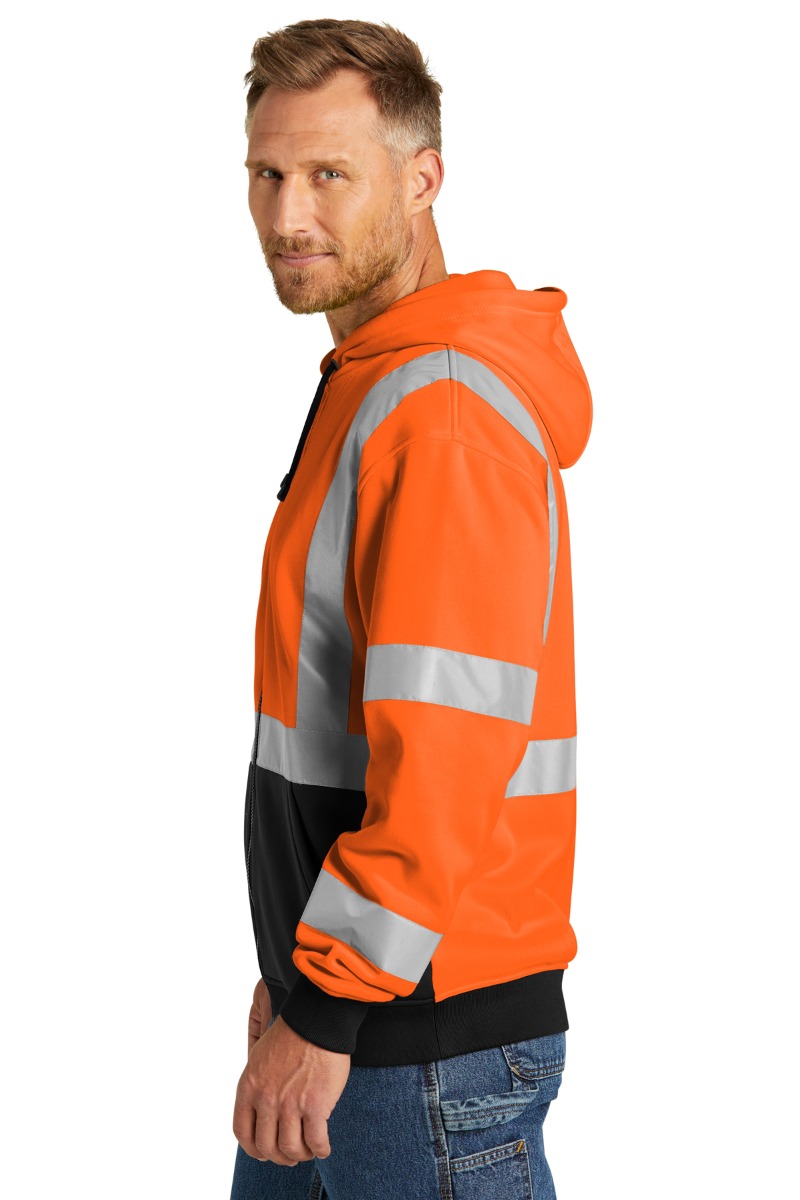 CornerStone ANSI 107 Class 3 Heavy-Duty Fleece Full-Zip Hoodie Product Image