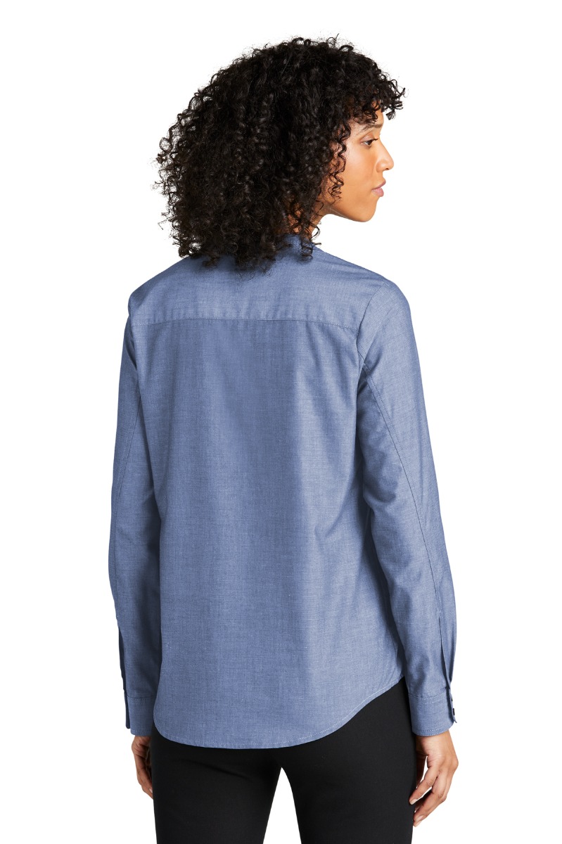 Port Authority Women's Long Sleeve Chambray Easy Care Shirt Product Image