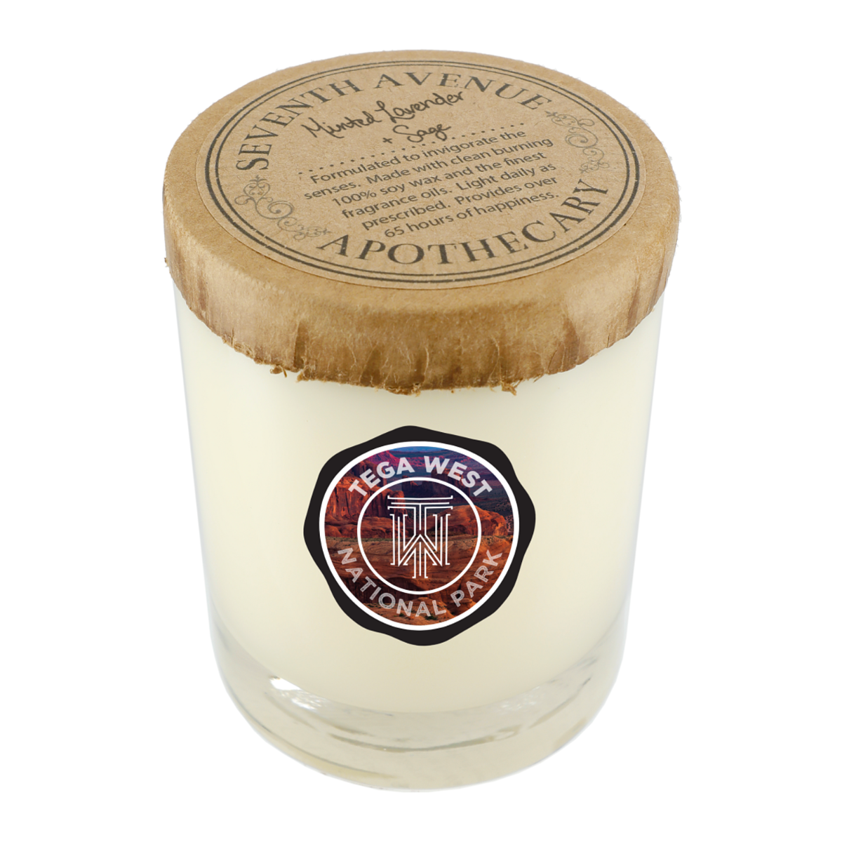 Seventh Avenue Apothecary Minted Lavender & Sage 11 oz. Glass Jar Candle Product Image