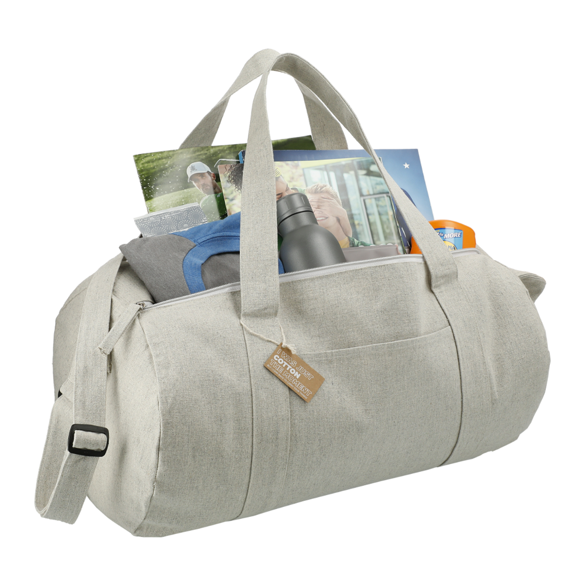 Repose 10 oz. Recycled Cotton Barrel Duffel Product Image