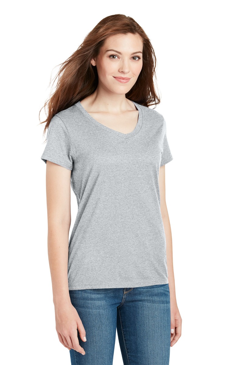 Hanes Women's Perfect-T Cotton V-Neck T-Shirt Product Image