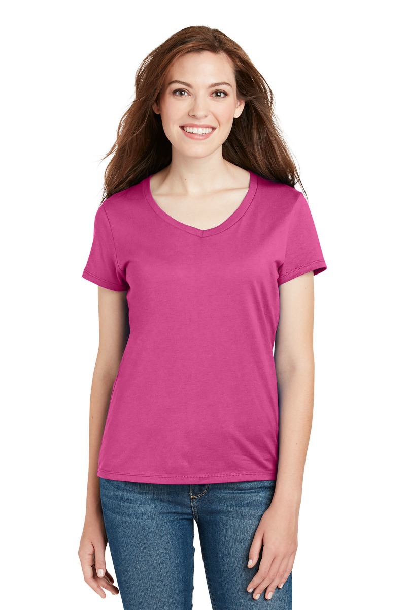 Hanes Women's Perfect-T Cotton V-Neck T-Shirt Product Image