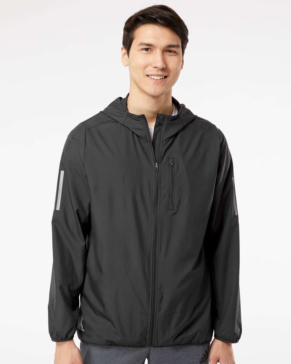 adida Hooded Full-Zip Windbreaker Product Image