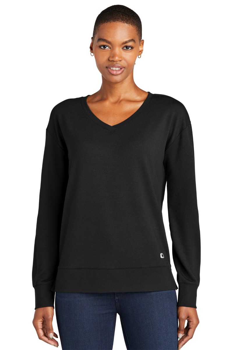 OGIO® Women's Luuma Flex Long Sleeve V-Neck Product Image