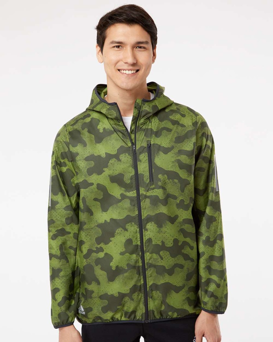 adida Hooded Full-Zip Windbreaker Product Image