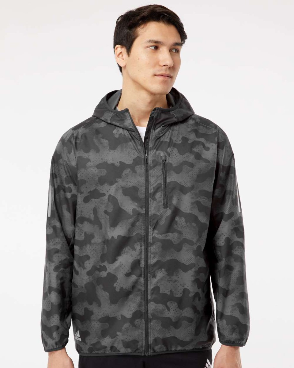 adida Hooded Full-Zip Windbreaker Product Image