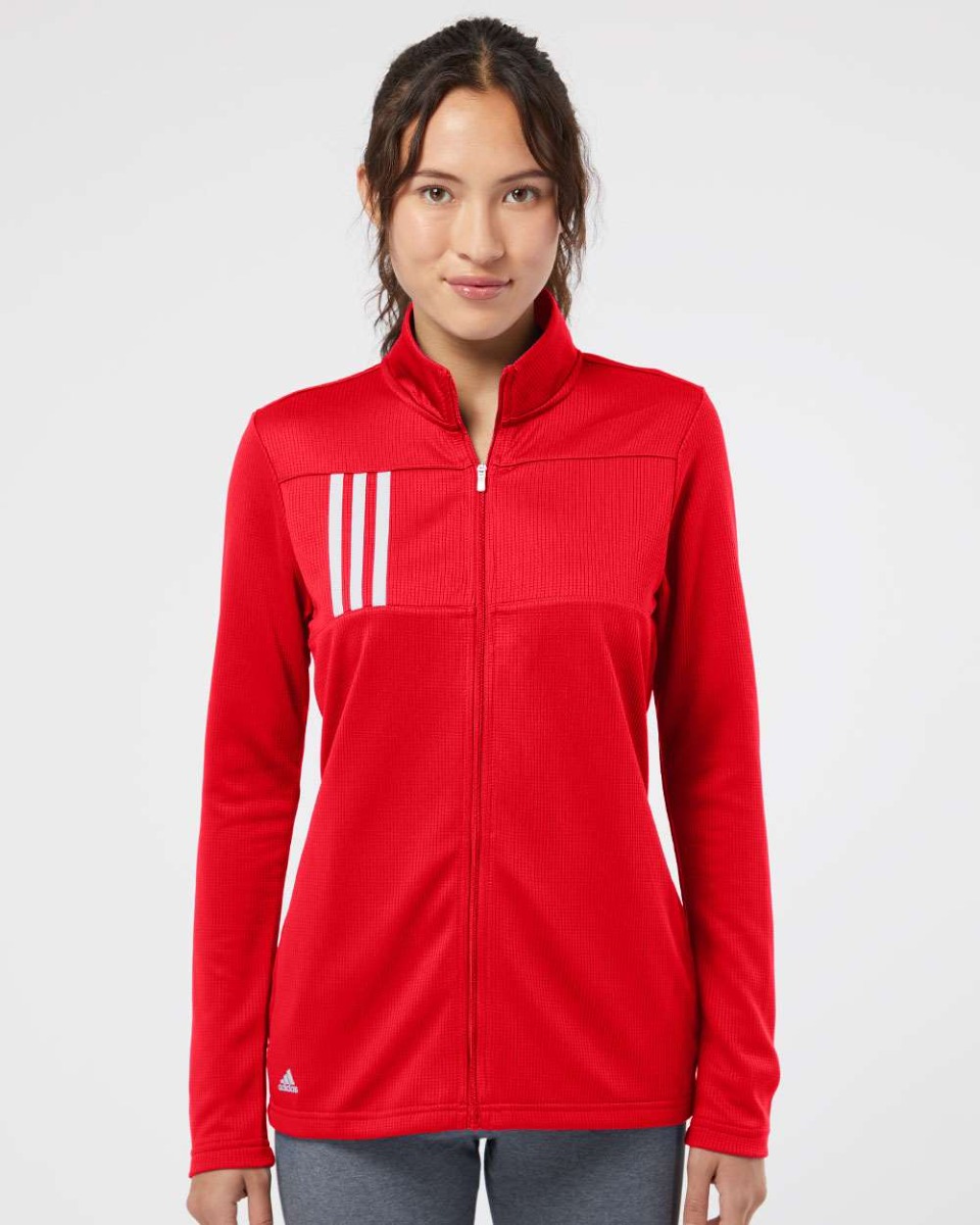 adidas Women's 3-Stripes Double Knit Full-Zip Product Image