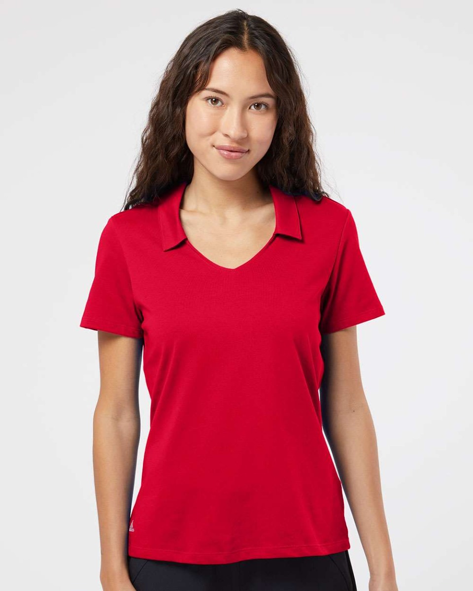 adidas Women's Floating 3-Stripes Polo Product Image