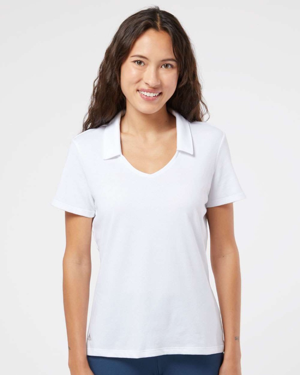 adidas Women's Floating 3-Stripes Polo Product Image