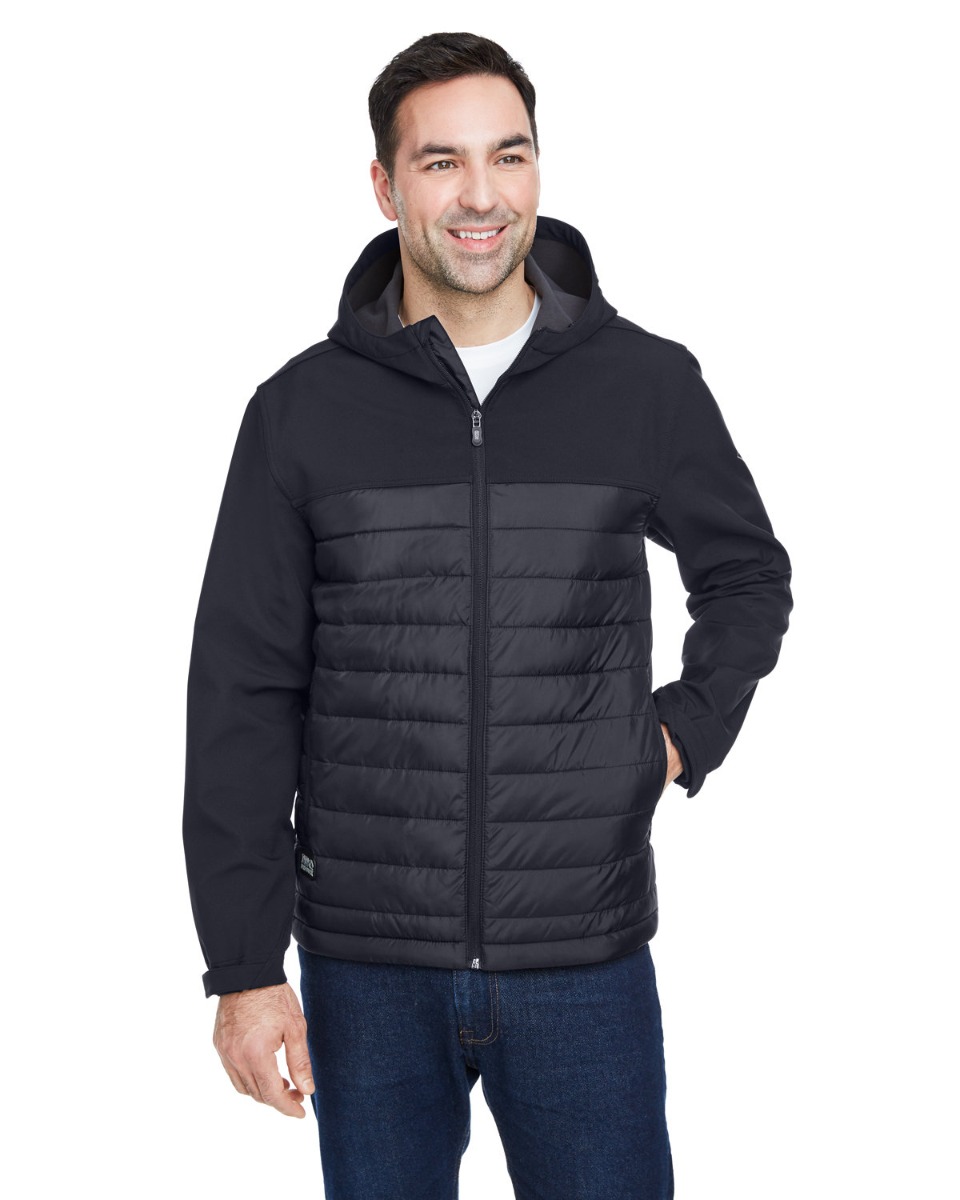 Dri Duck Men's Pinnacle Puffer Body Softshell Hooded Jacket Product Image