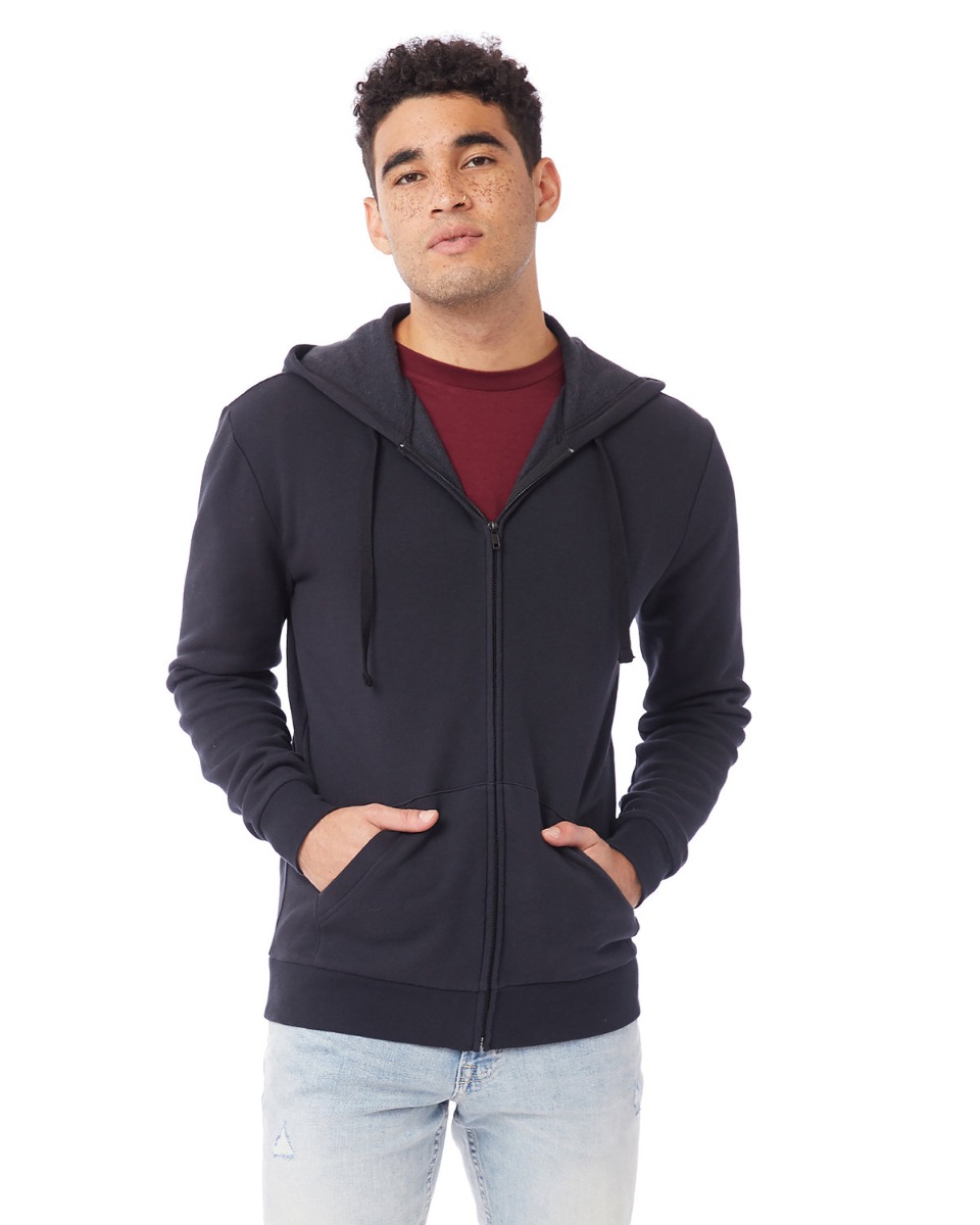 Alternative Unisex Eco-Cozy Fleece Zip Hooded Sweatshirt Product Image
