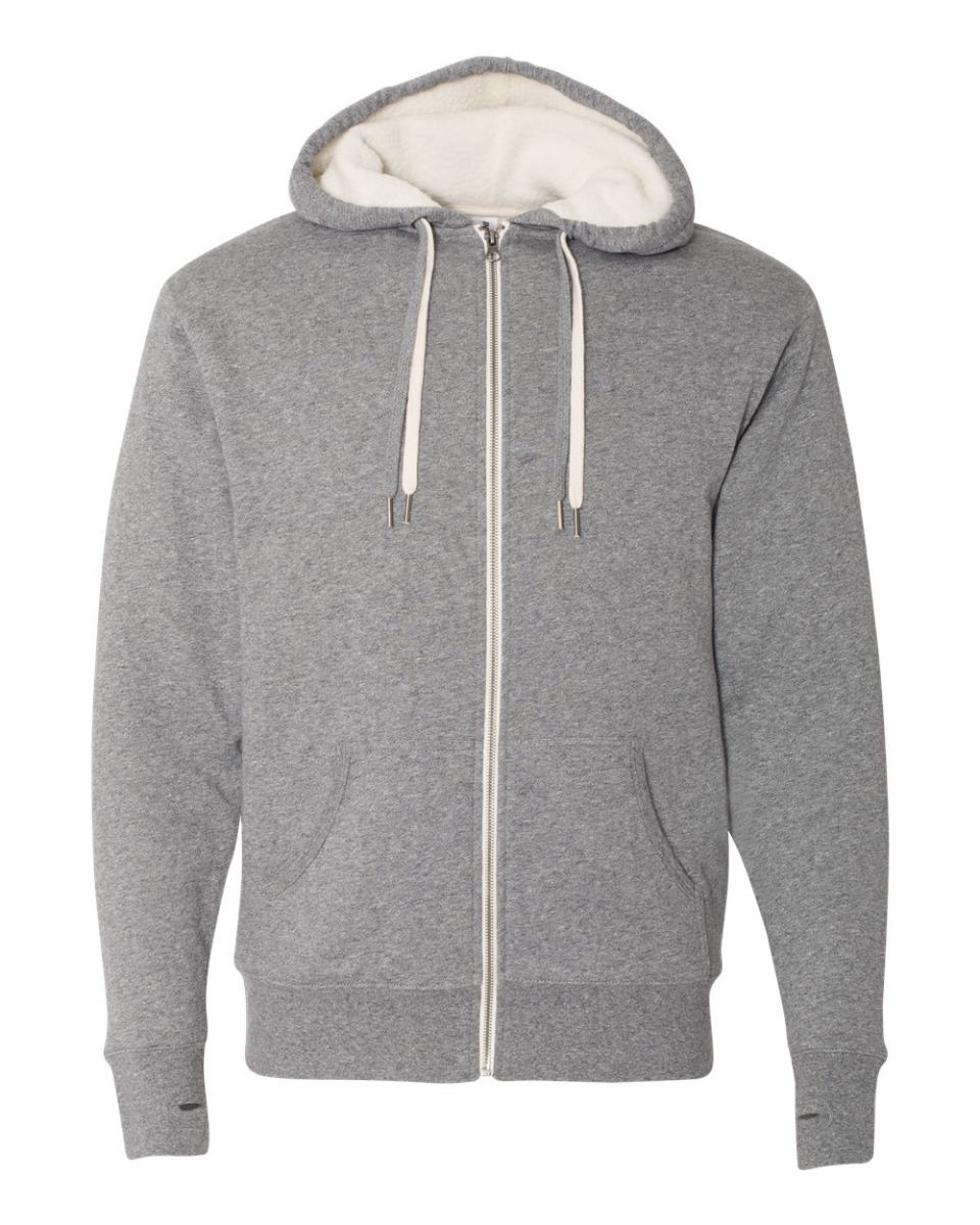 Independent Trading Co. Unisex Sherpa-Lined Hooded Sweatshirt Product Image