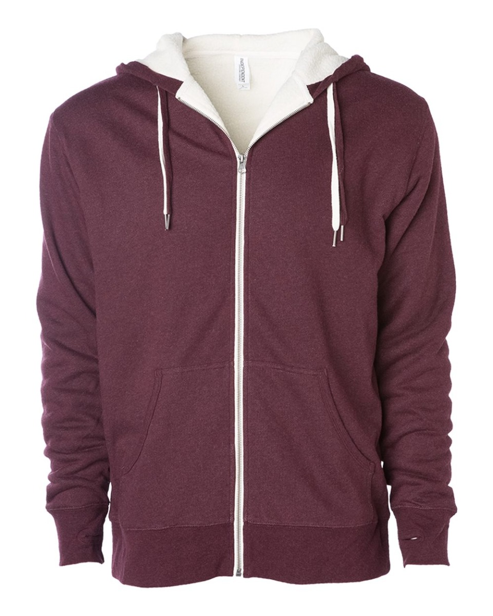 Independent Trading Co. Unisex Sherpa-Lined Hooded Sweatshirt Product Image