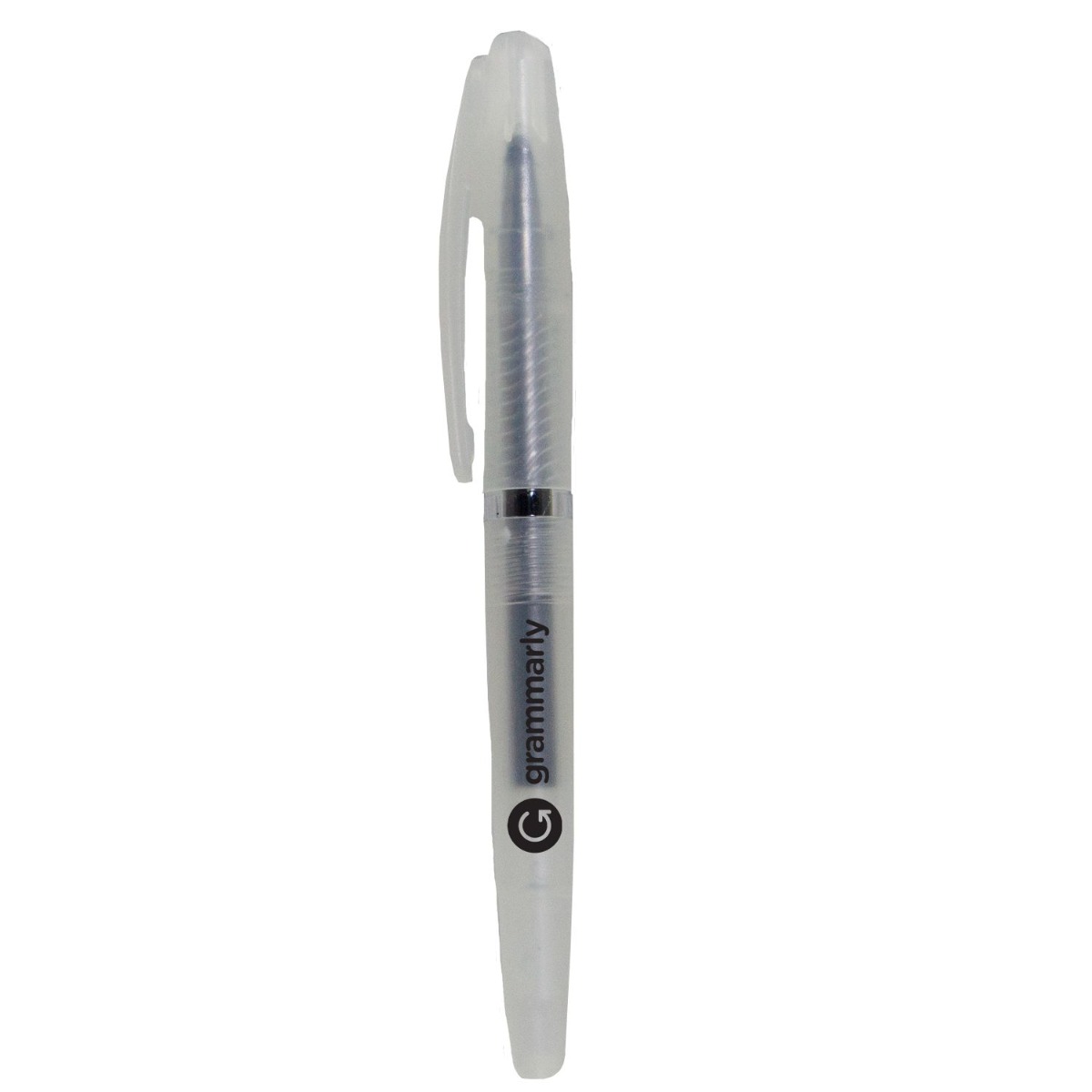 Plastic Gel Pen w/ Frosted Transparent Barrel Product Image