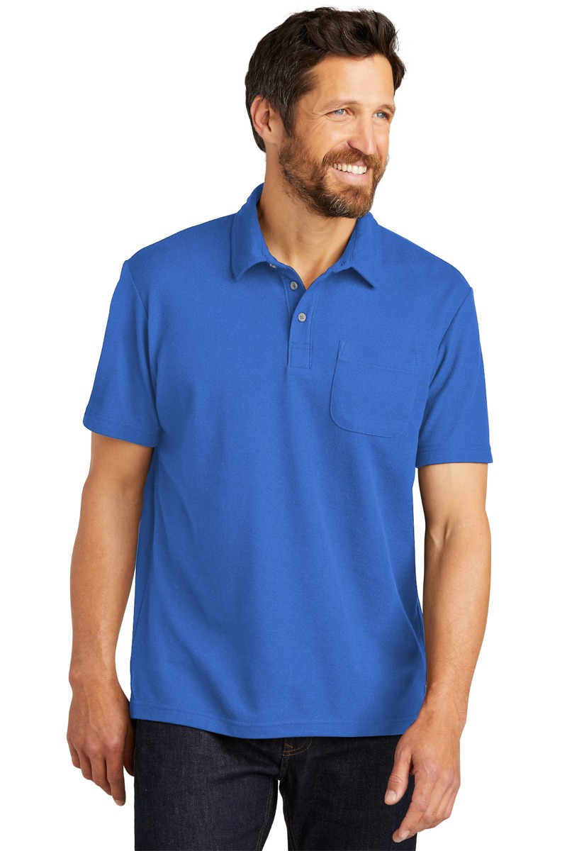 Port Authority C-FREE™ Cotton Blend Pique Pocket Polo Product Image