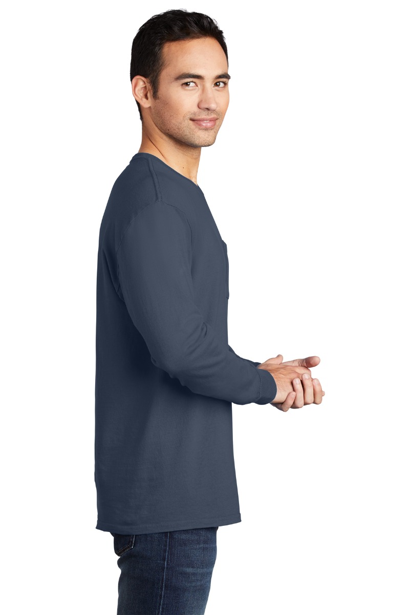 Port & Company Beach Wash® Garment-Dyed Long Sleeve Pocket Tee Product Image
