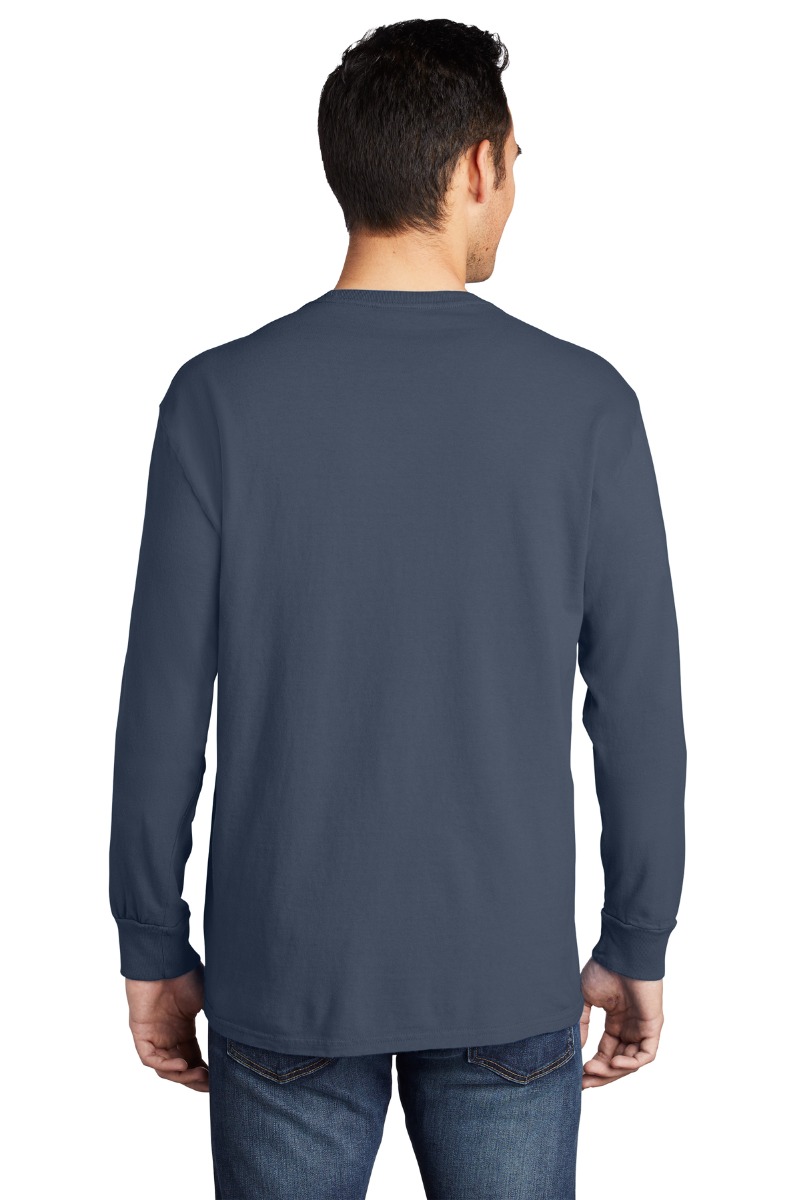 Port & Company Beach Wash® Garment-Dyed Long Sleeve Pocket Tee Product Image