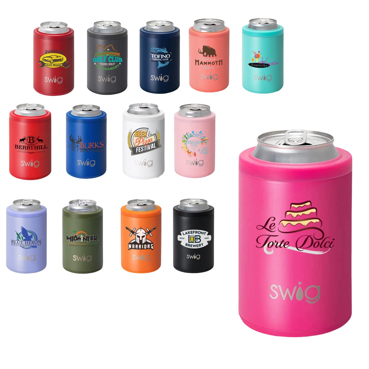 Swig Life™ Full Color Combo Can & Bottle Cooler - 12 oz. Product Image