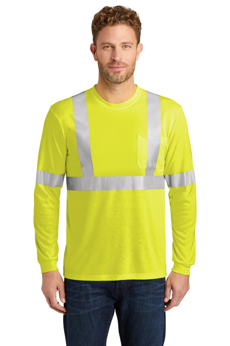 CornerStone ANSI 107 Class 2 Long Sleeve Safety T-Shirt Product Image