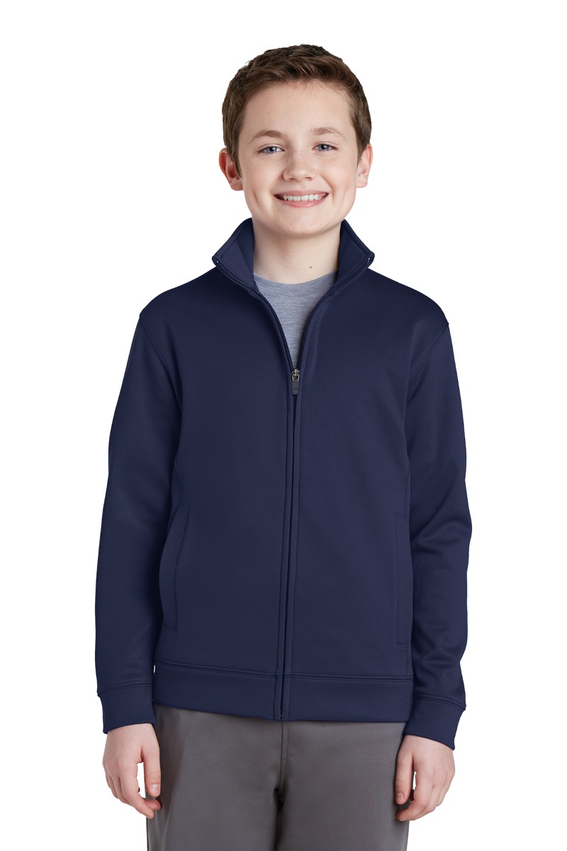 Sport-Tek Youth Sport-Wick® Fleece Full-Zip Jacket Product Image